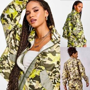 Nylon Nike Floral Camo Jacket